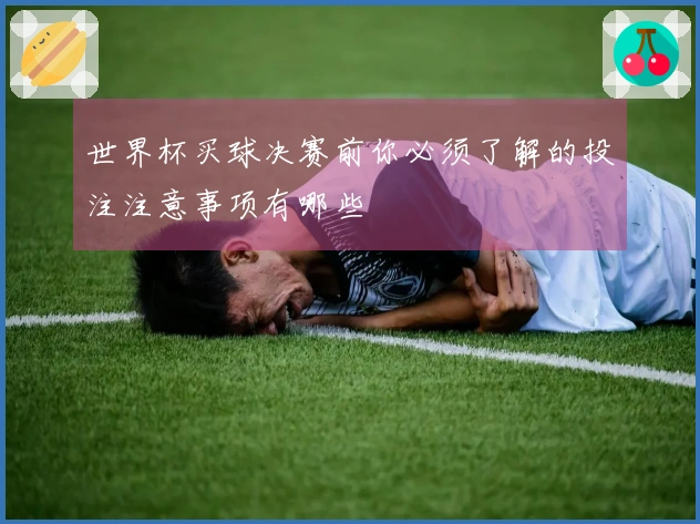 世界杯买球决赛前你必须了解的投注注意事项有哪些